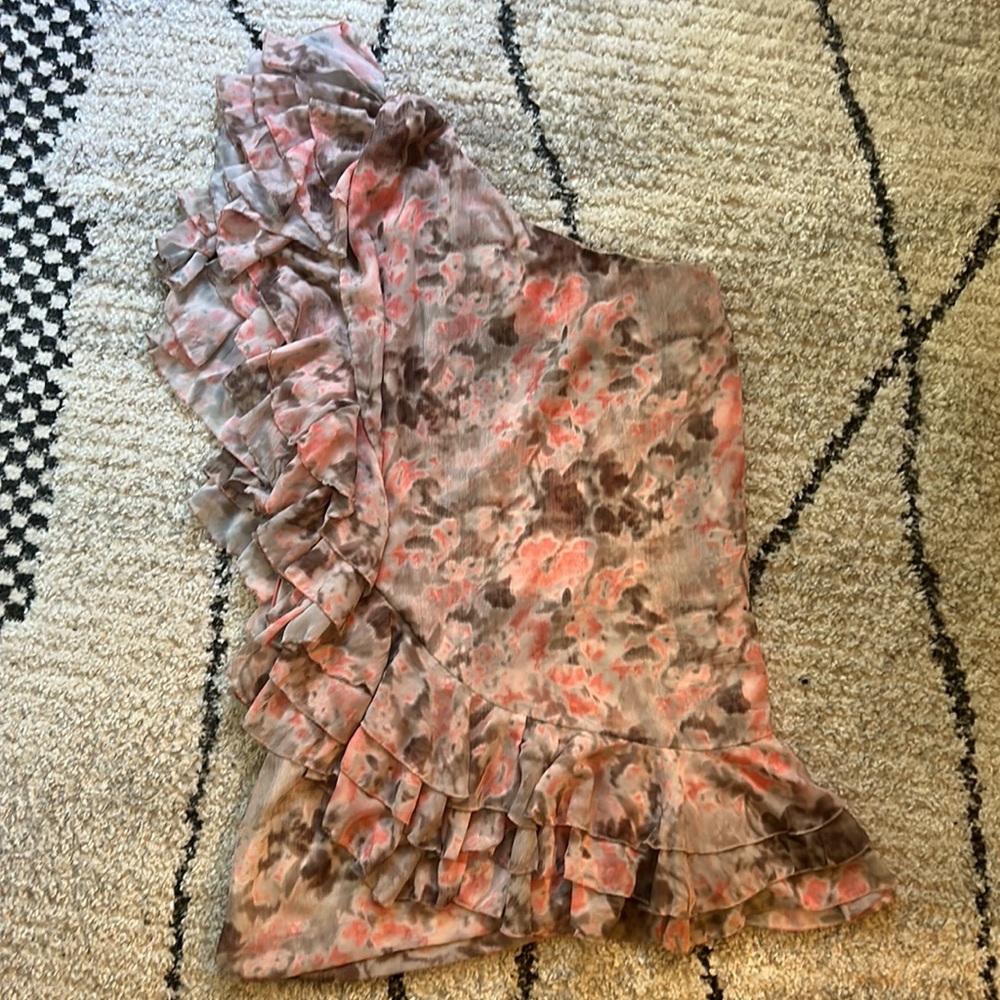 Rye one shoulder dress large boho - Picture 8 of 11